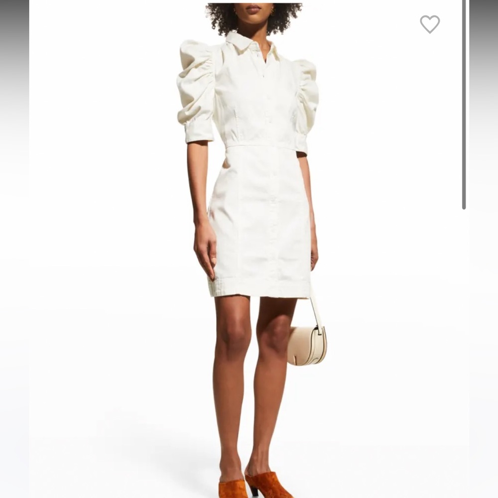 Frame Gillian Puff Sleeve Mini Dress